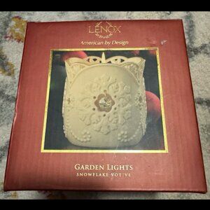 Garden Lights Snowflake Votive - Candle Holder - Lenox
